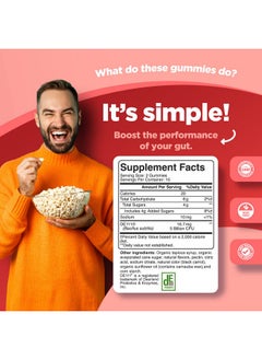 Phytoral Healthy Gut Probiotic Gummies For Adults Organic Probiotics For Gut Health Upset Stomach Relief And Immune Support Digestive Health Chewable Probiotic Gummies For Women And Men 5 Billion Cfu  - Image 3
