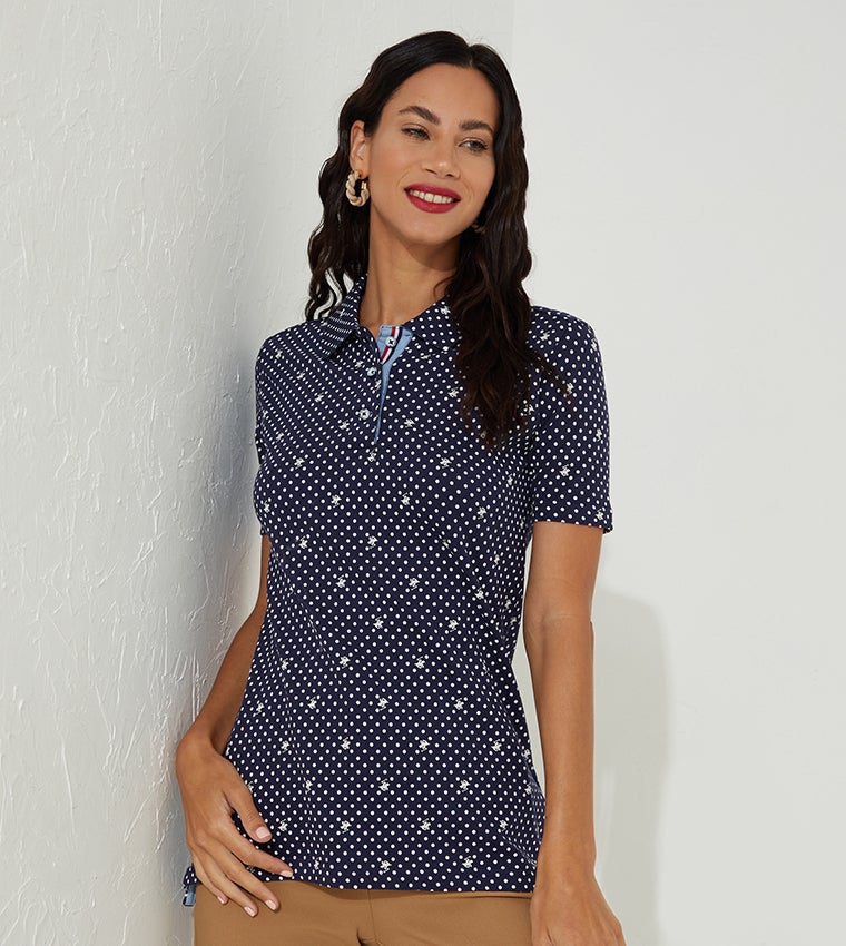 Beverly Hills Polo Club Printed Short Sleeves Polo T-Shirt