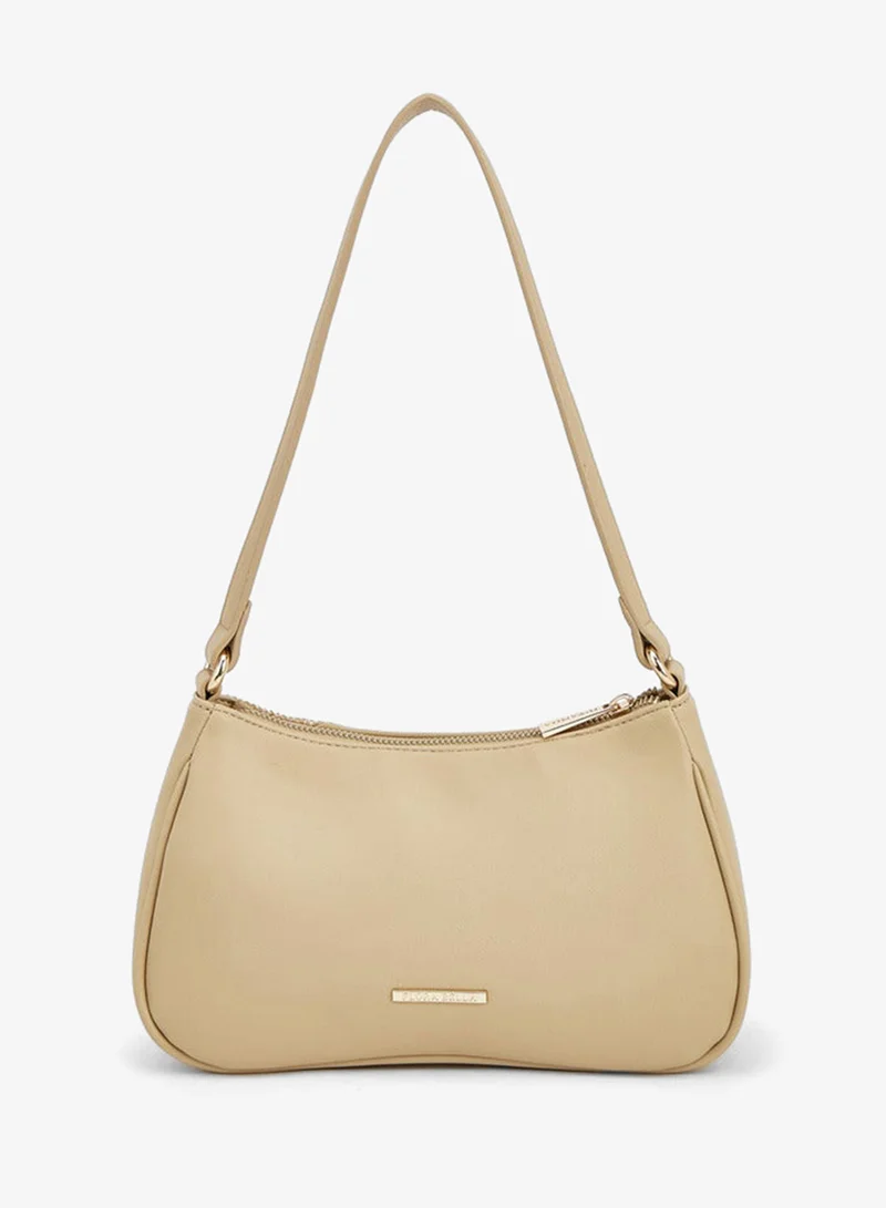Flora Bella By Shoexpress Beige Flora Bella 3D Applique Shoulder Bag With Zip Closure for Women | Best Price UAE