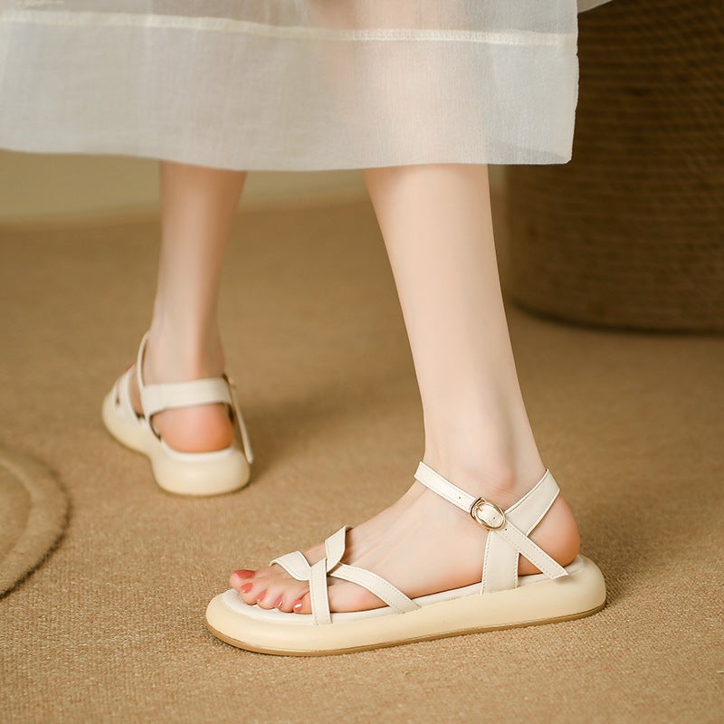Summer 2024 Roman Sandals 33-43 With Exquisite Soft Bottom Comfortable Beach Shoes - Image 5