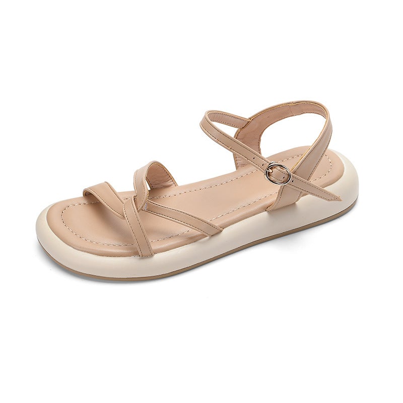 Summer 2024 Roman Sandals 33-43 With Exquisite Soft Bottom Comfortable Beach Shoes - Image 1