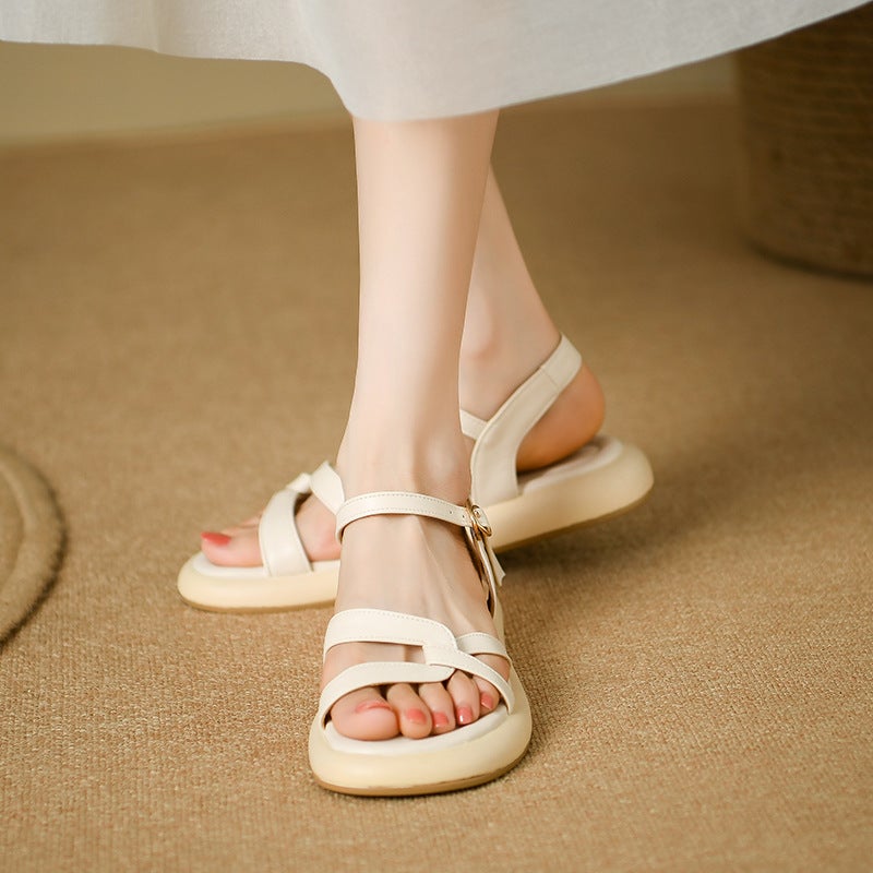 Summer 2024 Roman Sandals 33-43 With Exquisite Soft Bottom Comfortable Beach Shoes - Image 4