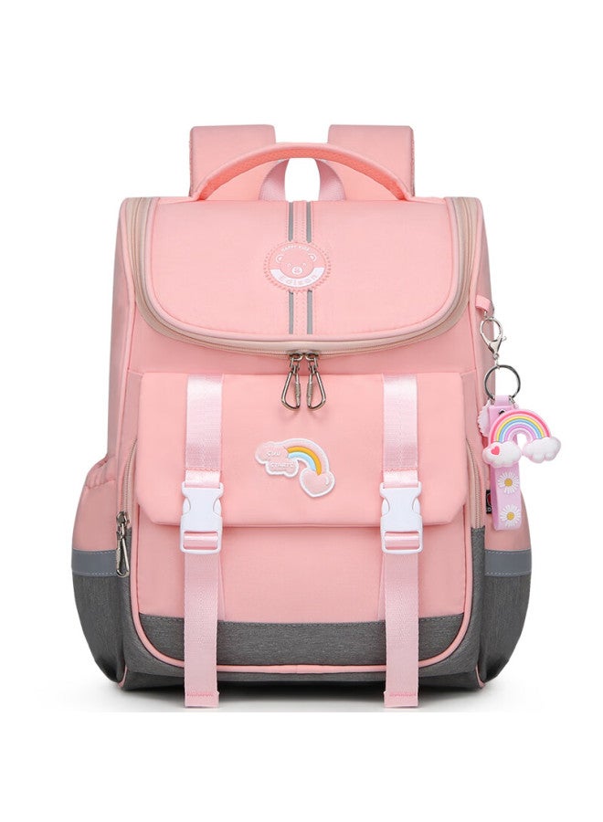 Edison Elementary School Backpack For Girls, Lightweight Spine Protection, Water-resistant, Anti-drop, Reflective Children's Backpack 2210-1g - Image 1