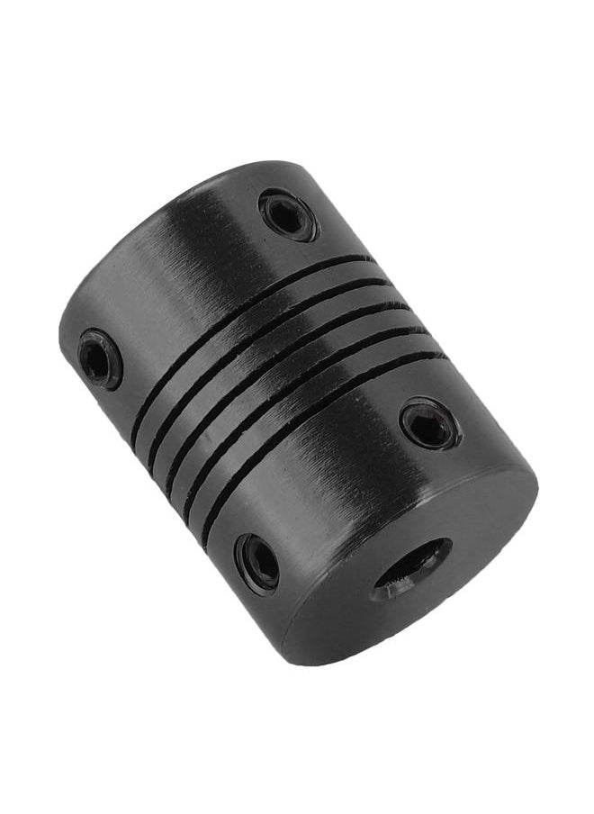 5*5mm Stepper Motor Coupler Router Flexible Clamp Jaw Shaft Coupling for 3D Printers (Black)