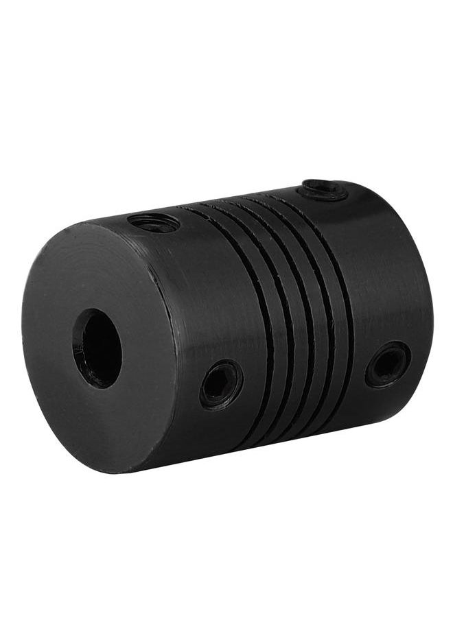 5*5mm Stepper Motor Coupler Router Flexible Clamp Jaw Shaft Coupling for 3D Printers (Black)