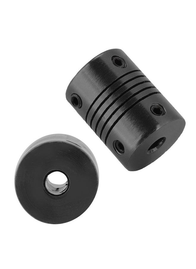 5*5mm Stepper Motor Coupler Router Flexible Clamp Jaw Shaft Coupling for 3D Printers (Black)