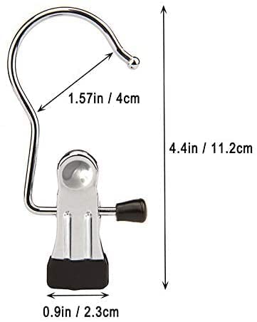 ZIVIK 4 PCS Laundry Hanging Hooks Clips Hanger Clips Boot Hangers Stainless Steel Portable Travel Hanging Drying Clothes Pins for Closet Home Clothing Trouser Towel Sock (4) - Image 2