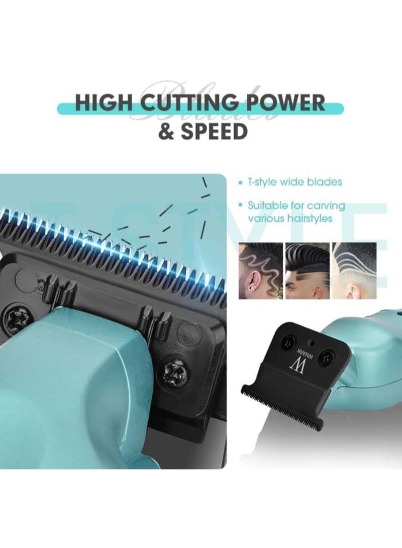 WMARK Men NG-317 T-Blade Trimmer Professional Zero Gapped Outlining Hair Trimmer for Barbers, 0mm Balding & Shape Up 7000 - Image 2
