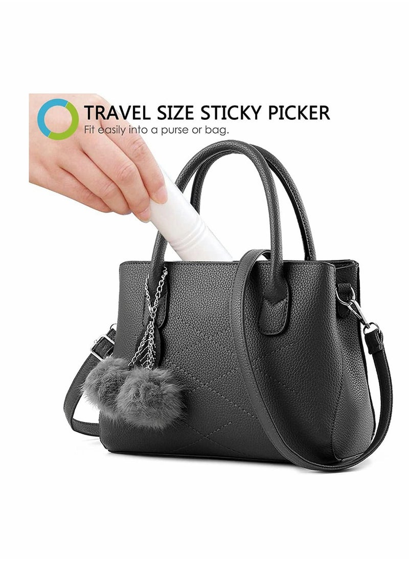 Sticky Lint Roller 5 Pack Pet Epilator Kit with Cover, Reusable Pet Hair Remover Roller Washable Dust Picker Cleaner Brush Set for Couch, Pets, Clothes, and Carpets