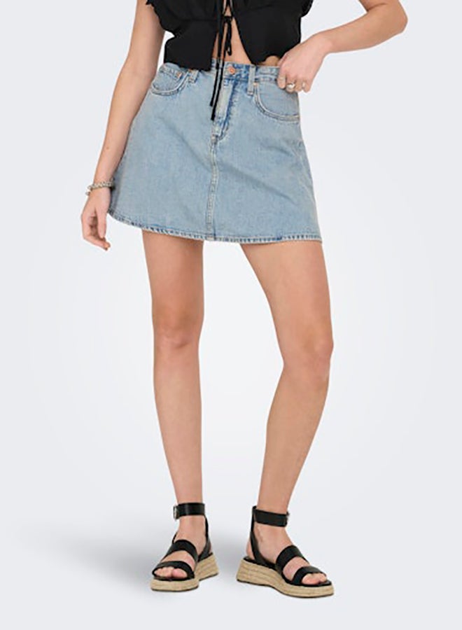 ONLY Onleden A-Skirt Dnm Pim - Image 3