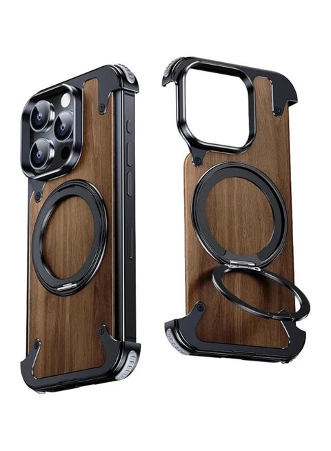 Wood Design Protective Case for iPhone 15 Pro Max – Slim, Shockproof, Natural Wooden Texture with Precise Cutouts