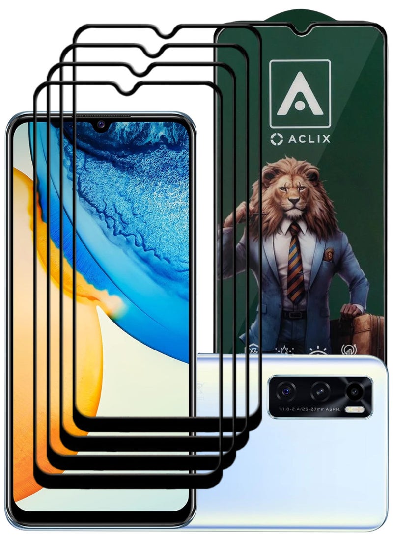 ACLIX 4 Pieces Antistatic ESD Dustproof Premium Quality High Definition Tempered Glass Screen Protector Designed For vivo Y70 - Image 1