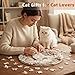 Jollitot 3D Cats Puzzles Adults Gifts Wooden Jigsaw Puzzles for Adults Unique Animal Shape Wood Puzzles Christmas Birthday Gifts for Cat Lovers Friends 200 Pieces 114 114in - Image 4