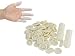 Nicedmm 200 Pcs Disposable Latex White Finger Cots - Tattoo Beauty Nail Anti-Static Finger Protector - Image 2