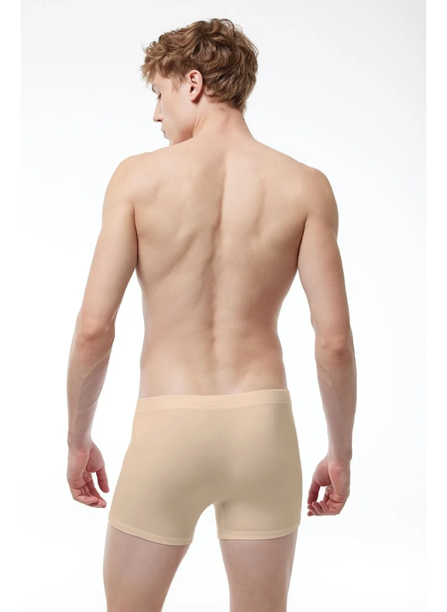Malabadi Men's Black White Skin Color 3 Pack Lycra Modal Boxer 3M058 058