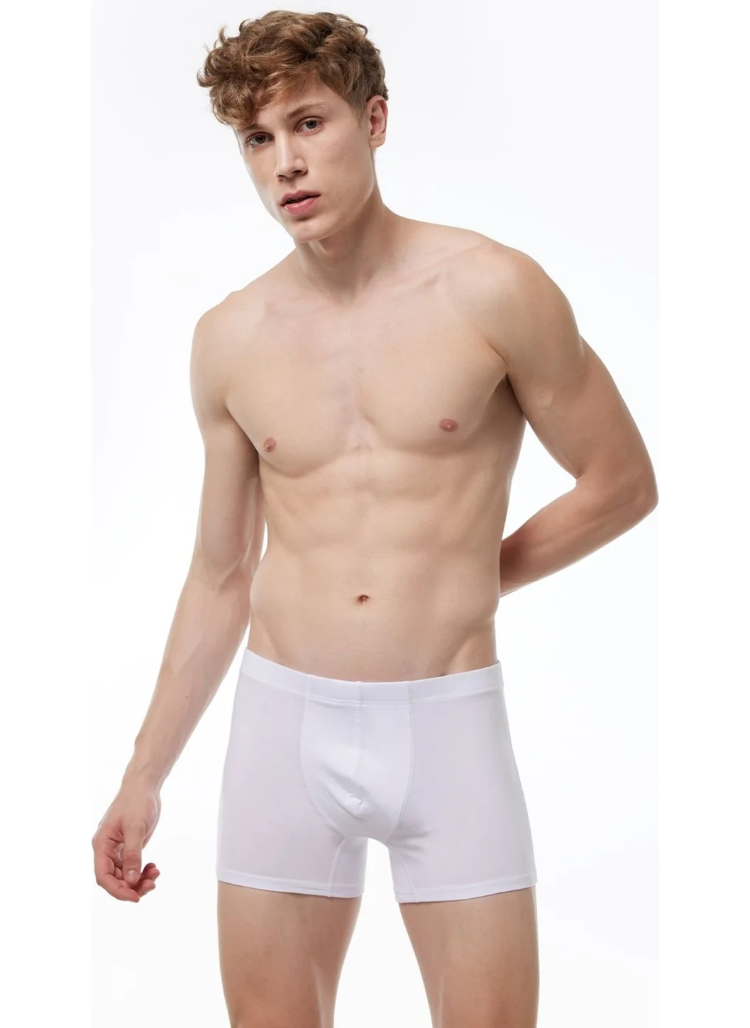Malabadi Men's Black White Skin Color 3 Pack Lycra Modal Boxer 3M058 058