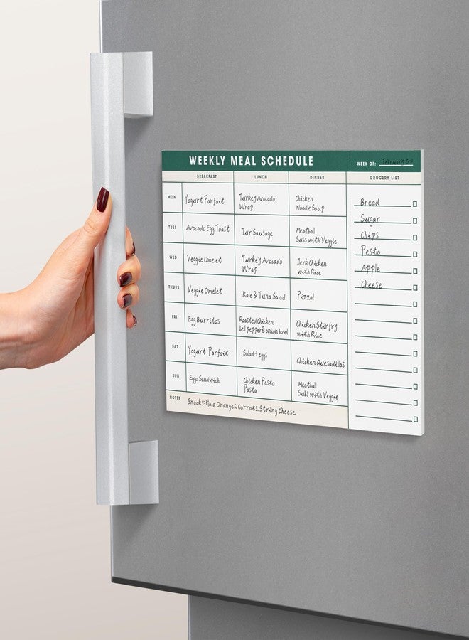 Paperell Weekly Magnetic Meal Planner & Tear Off Grocery List - 7 x 10 Inch Menu Planner Notepad for Fridge - Grocery Shopping List Notepad -Dinner List for Refrigerator - (Large Planner with 60 Sheets - 7 x - Image 4