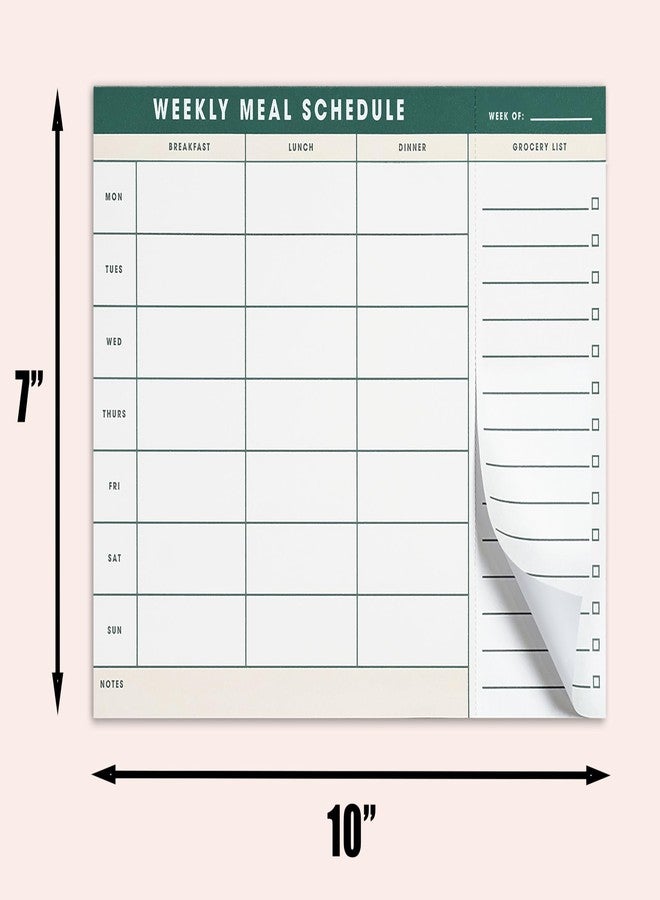 Paperell Weekly Magnetic Meal Planner & Tear Off Grocery List - 7 x 10 Inch Menu Planner Notepad for Fridge - Grocery Shopping List Notepad -Dinner List for Refrigerator - (Large Planner with 60 Sheets - 7 x - Image 2