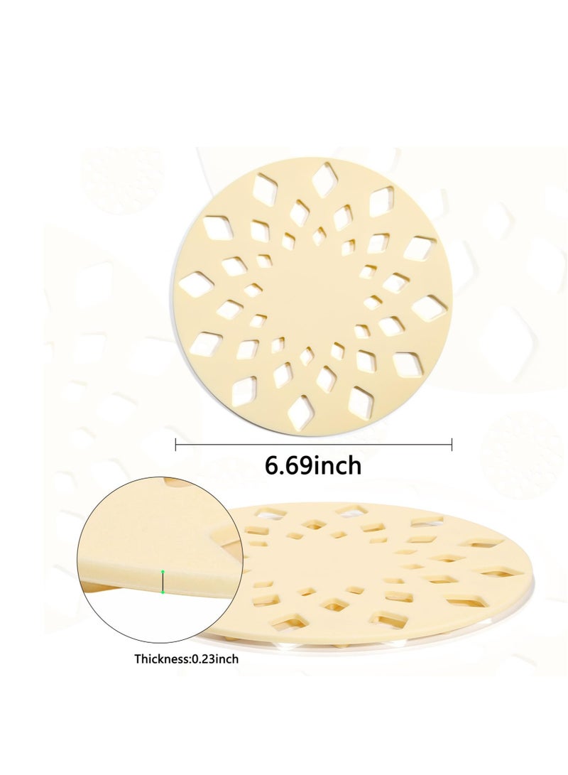 SOLARAE 6 Pack Trivet Mat for Hot Dishes, Silicone Pot Holders Trivets, Portect Your Table and Countertop, Suitable for Pots, Pans, Table,Countertop - Image 2