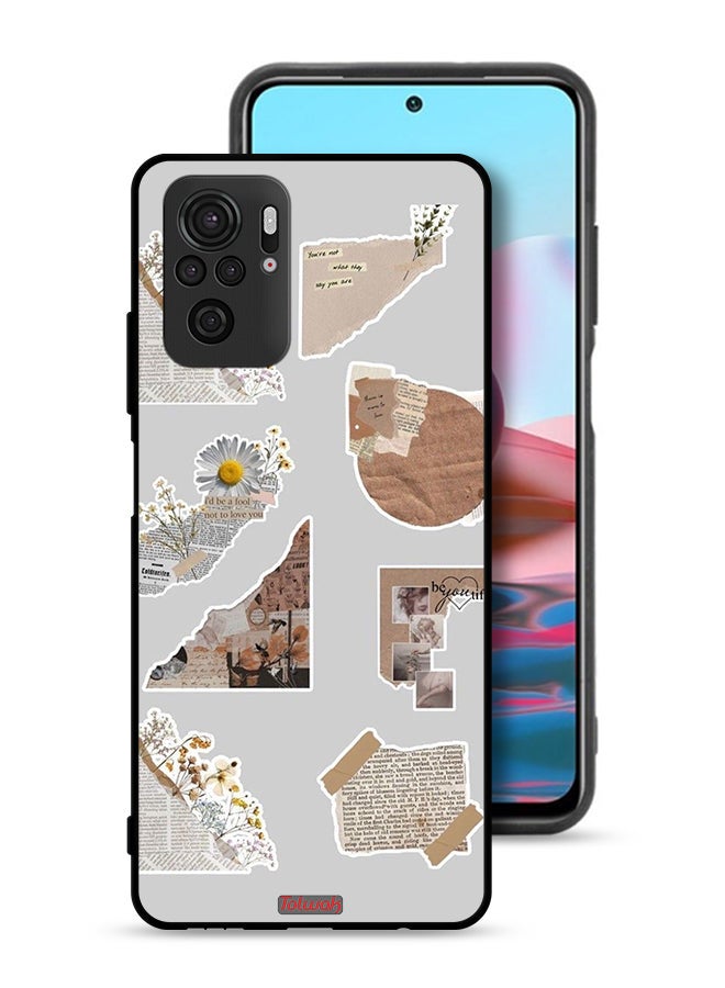 Tolwak Xiaomi Poco M5s Protective Case Cover Pieces Of Paper Stickers - Image 1