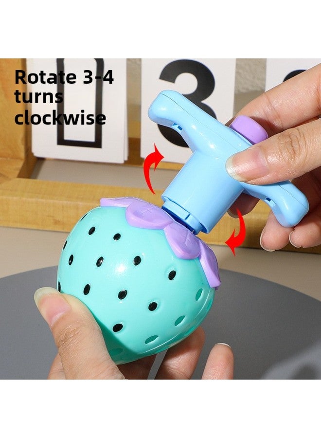 Children's Luminous Lotus Gyro Toy Strawberry Gyro Launch Kindergarten Baby Gift Stall Small Toys Wholesale-Color:Individual Lotus Flower - One Random Color  - Image 4
