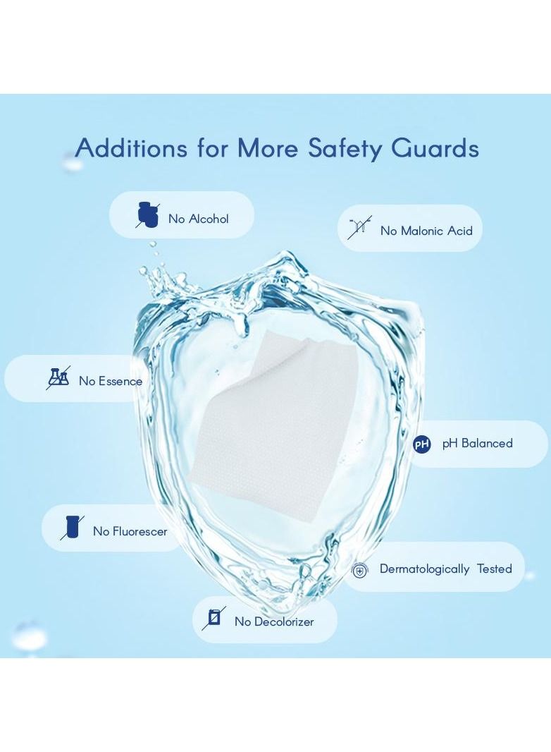 Aiwibi 99.91% Pure Water Baby Wet Wipes Pack of 6 X 60's - 360 Wipes - Image 3