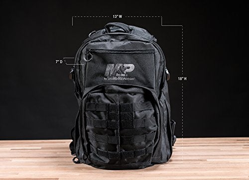 Smith & Wesson M&P Duty Series Small Backpack with Weather Resistance, Ballistic Fabric Construction and MOLLE for Hunting, Range, Travel and Sport, Black - Image 3