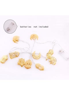 VUCATIN Ramadan Decorations Lantern Lights 9.84 Ft 20 LEDs Star Moon Lantern String Lights Battery Operated Lights Ramadan Kareem Eid Al Adha Decoration for Home Eid Party  - Image 5