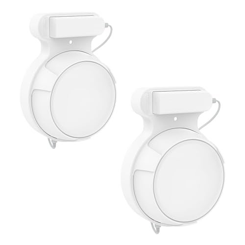 Bangcheer Wall Mount Bracket for TP-Link Deco BE23/BE25/BE3600/BE5000 Mesh WiFi 7 System Network and Power Cord Management Space-Saving TP-Link WiFi 7 Router Wall Mount Bracket (White-2Pack,White) - Image 1