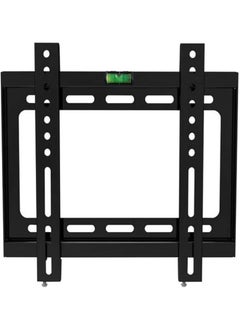 JAJEEK Fixed Type TV Wall Mount Bracket – Black – Heavy Duty Steel Wall Mount for Flat Screen TVs – Space-Saving, Low Profile Slim Design – Universal Compatibility for LED, LCD, OLED TVs (32 to 70 inch) – Easy Installation & Secure Fit for Home or Office  - Image 1