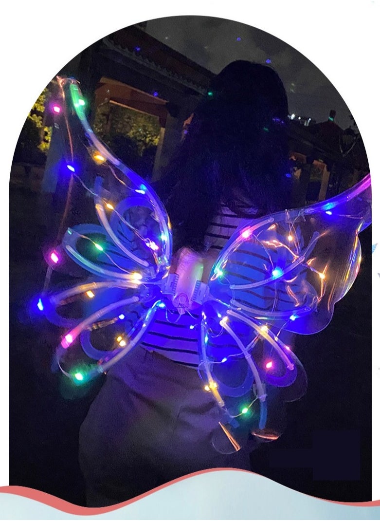 Cutie Cute Eif Wings Fairy Wings Costume Accessory Diy Assembly With Led Light And Music For Kid Girl Parties Birthdays  - Image 3