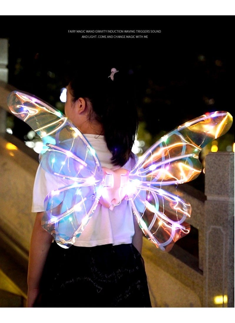 Cutie Cute Eif Wings Fairy Wings Costume Accessory Diy Assembly With Led Light And Music For Kid Girl Parties Birthdays  - Image 5