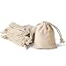 JIAKAI Pack of 20PCS 3x37Inch Double Drawstring Cotton Cloth Bag for Small Jewelry Bracelet Beads Spice Gift Bags - Image 2