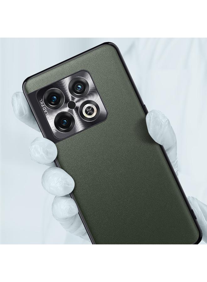 اس-توب جراب لهاتف OnePlus 10 Pro مصنوع من الجلد العادي - Image 5