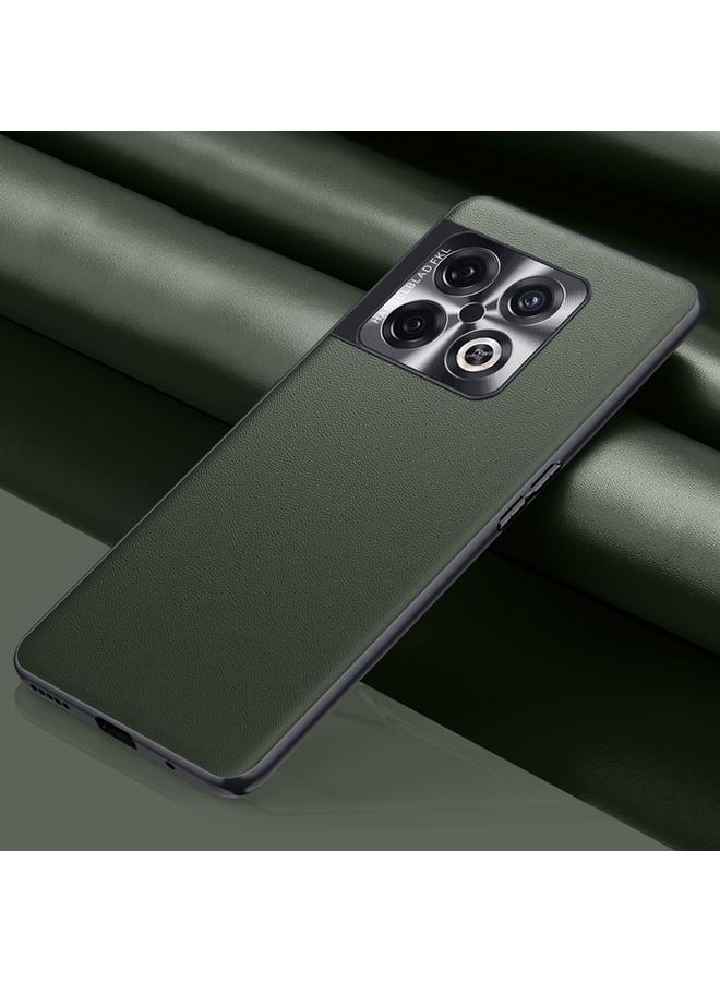 اس-توب جراب لهاتف OnePlus 10 Pro مصنوع من الجلد العادي - Image 1