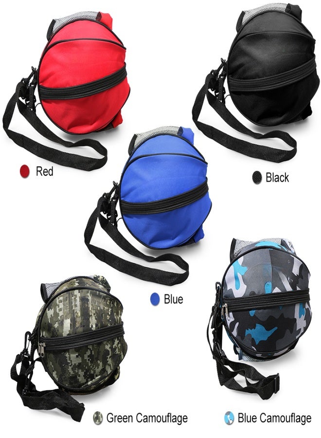RONDING Sports Ball Round Bag Basketball Shoulder Bag Soccer Ball Football Volleyball Carrying Bag Travel Bag for Men and Women - Image 5