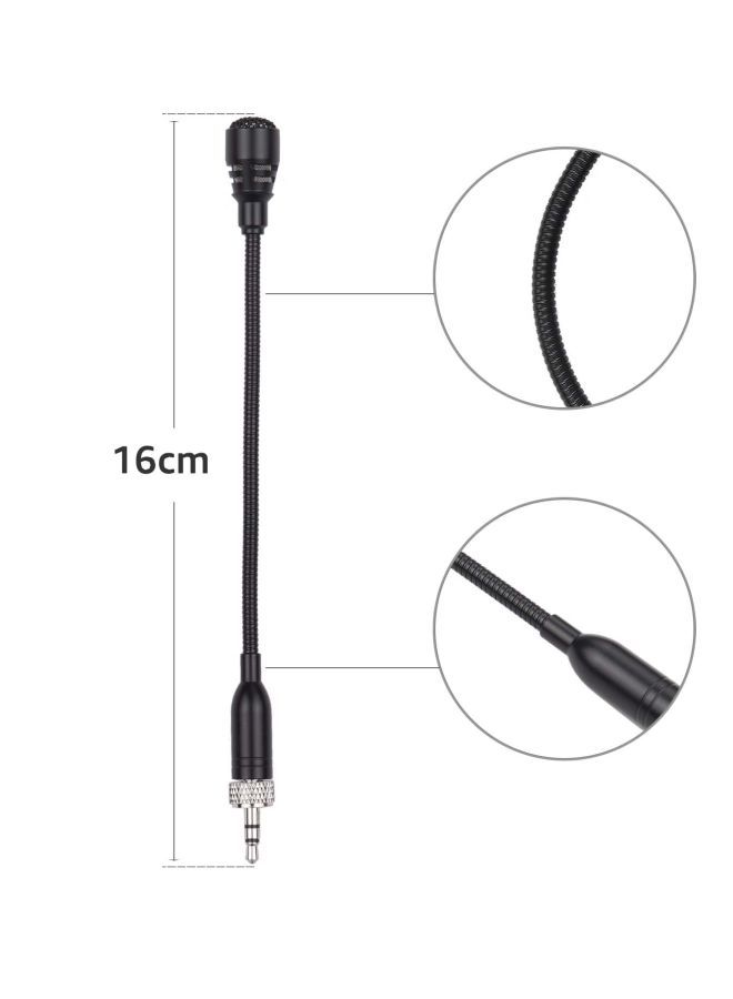 NIBEMINENT Flexible Condenser Microphone For Sony UWP-D11/UWP-D12 Wireless Transmitter GM12 Black/Silver  - Image 4
