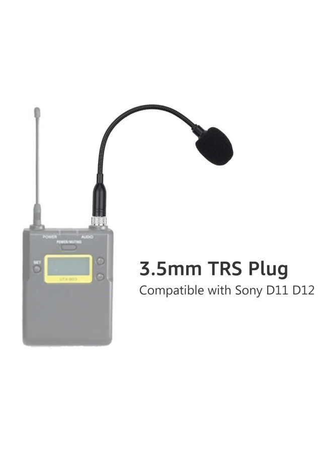 NIBEMINENT Flexible Condenser Microphone For Sony UWP-D11/UWP-D12 Wireless Transmitter GM12 Black/Silver  - Image 3