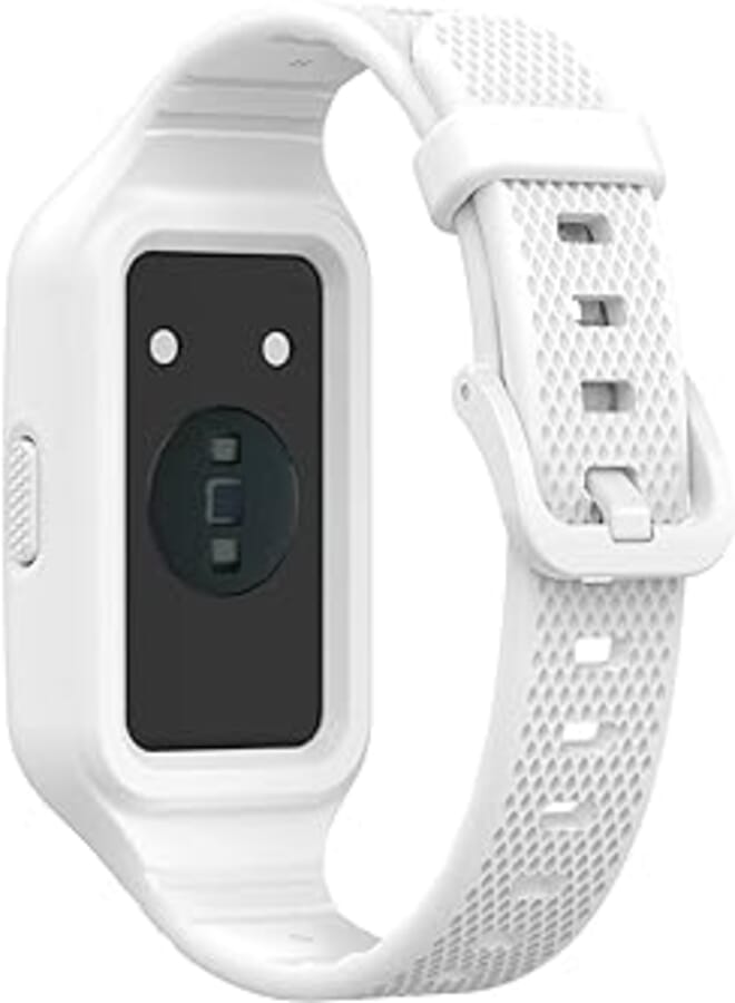 Dl3 Mobilak Band Compatible with Huawei Band 7/Huawei Band 6/6 Pro/Honor Band 7/Honor Band 6 Replacement Band - Silicone Replacement Wrist Band Strap With Case Cover