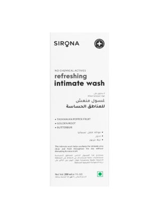 Sirona Natural Refreshing Intimate Wash - 6.7 Fl Oz | No Chemical, No Irritation, pH Balanced Famine Wash, Helps to Reduce Odor and Itching (200 ml) - pzsku/Z64783591A613DC4CB297Z/45/_/1715102578/fbb992e0-658c-4743-888a-6025f2020063