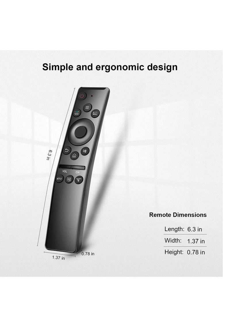 PopZa Universal Remote-Control for Samsung Smart-TV, Remote-Replacement of HDTV 4K UHD Curved QLED and More TVs, with Netflix Prime-Video Buttons - Image 3