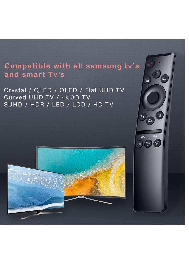 PopZa Universal Remote-Control for Samsung Smart-TV, Remote-Replacement of HDTV 4K UHD Curved QLED and More TVs, with Netflix Prime-Video Buttons - Image 2