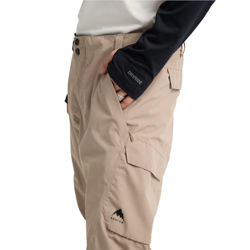 Burton Mens Reserve 2Layer Pants Waterproof Winter Snowboard Pants Summit Taupe Large - Image 3