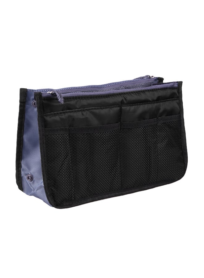 NIBEMINENT Multi-Pocket Toiletry Cosmetic Bag Black