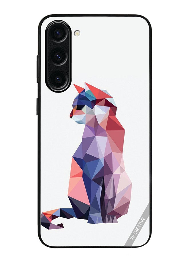 VR CREATIVE Protective Case Cover For Samsung Galaxy S24 Cat Design Multicolour - Image 1