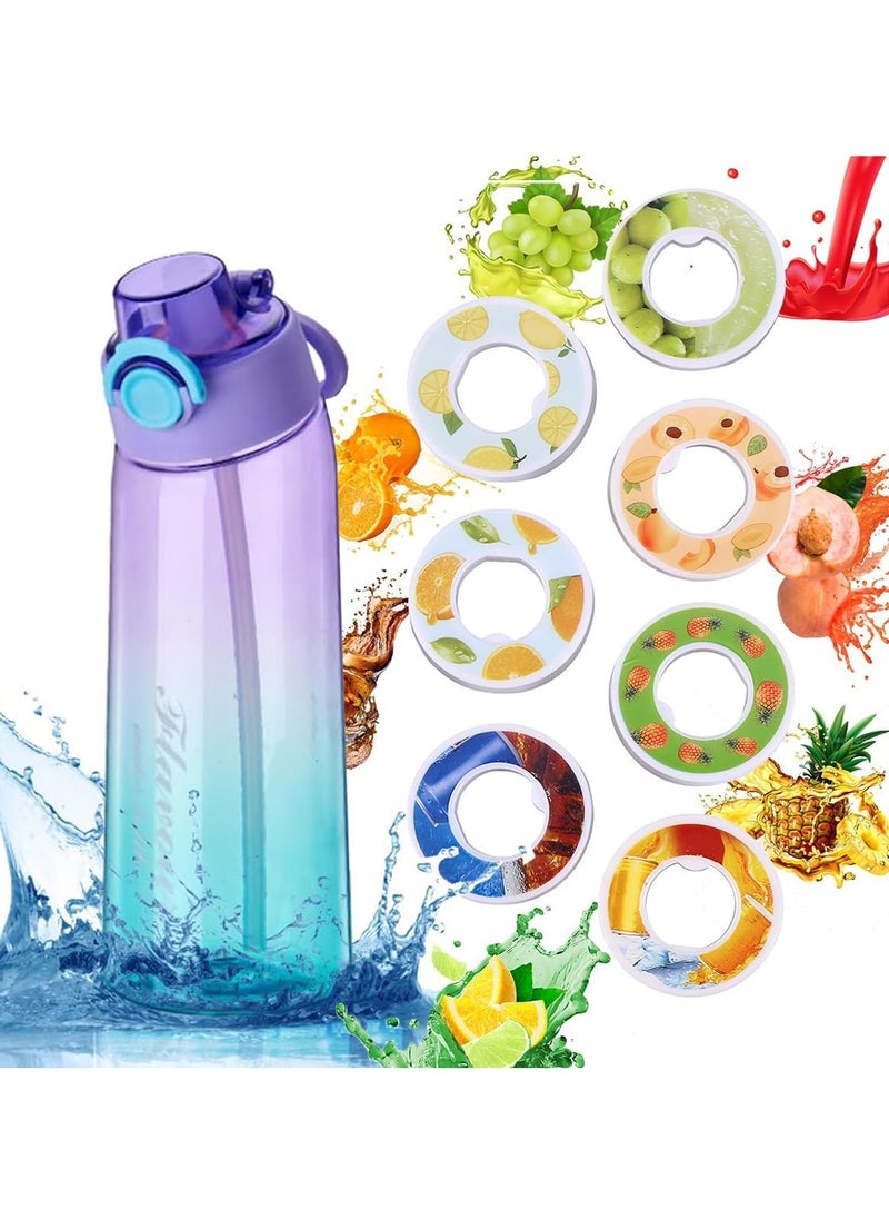 SYOSI - Air Water Bottle Sports, 1000ml Starter Set Drinking Bottles with Fruit Flavour Pod Scented for Flavouring (Fragrance Tastes Random*3) - Image 1