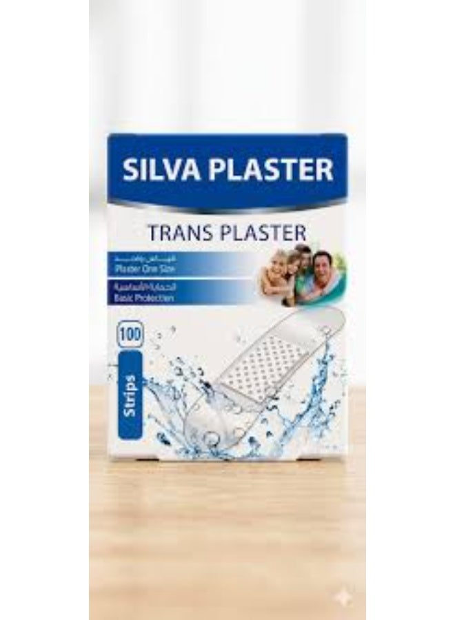 SILVA PLASTER  ASSORTED TRANS PLASTER 100 STRIPS