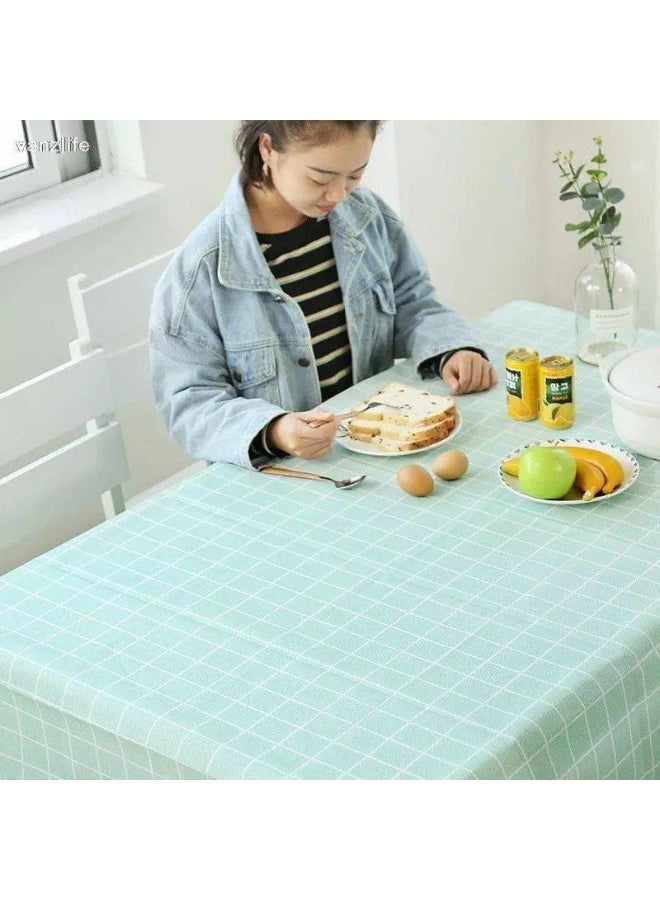Plaid Checkered Waterproof Heavy-Duty Tablecloth - Premium Imported Table Cover (137 x 183 cm) - Image 3