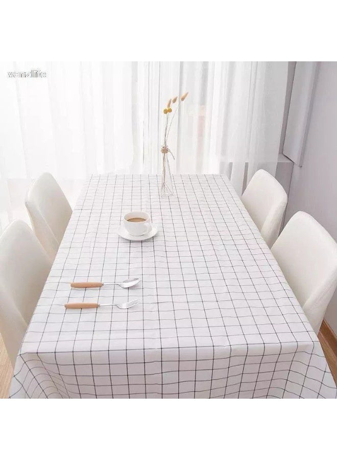 Plaid Checkered Waterproof Heavy-Duty Tablecloth - Premium Imported Table Cover (137 x 183 cm) - Image 5