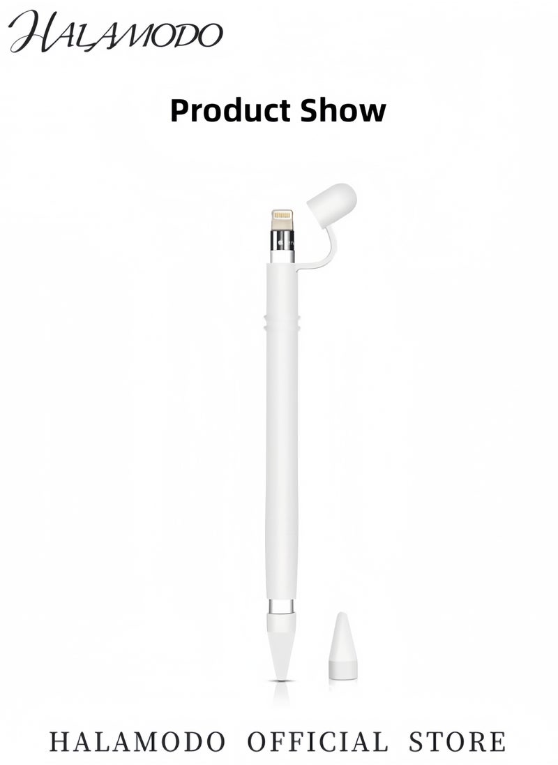 Generic - Silicone Sleeve for Stylus Grip Apple Pencil Case Cover with Protective Nib Cover Anti Drop & Anti Loss Protective Case Cover Tablet Protective Cover iPad Accessories - Image 1